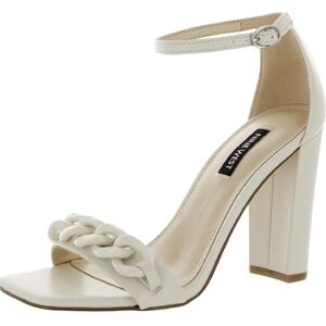 NINE WEST MINDFUL CREAM /BONE 3" BLOCK HEEL Size 6.5
